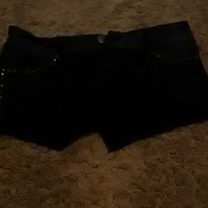 Black and gold shorts